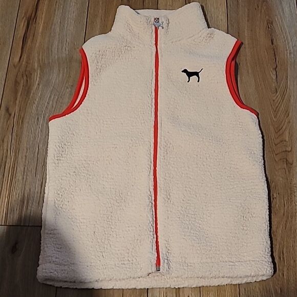 Victoria Secret Sherpa Vest Size Small (D0019) - Picture 1 of 7